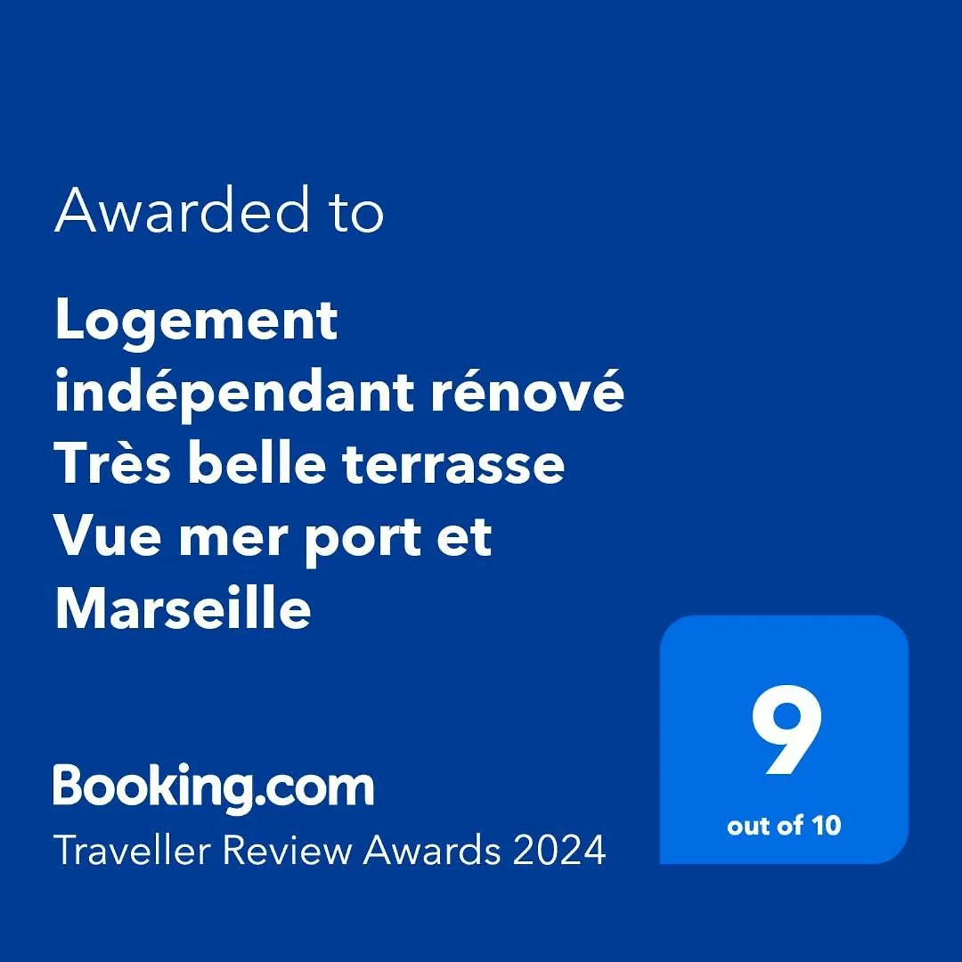 Logement Independant Renove Tres Belle Terrasse Vue Mer Port Et Marseille Villa
